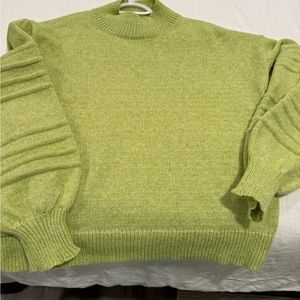 Boutique Size Small Line green mock neck sweater no snags or stains wore once
